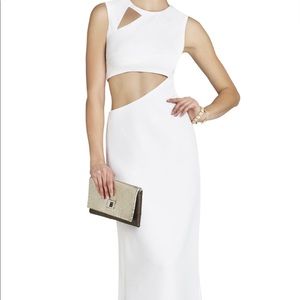 White cutout Evening gown